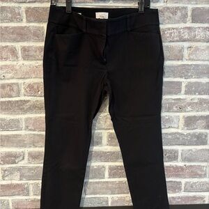 LOFT Skinny Ankle Black Pants Size 8 Petite